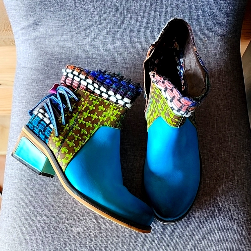 Turquoise Boots